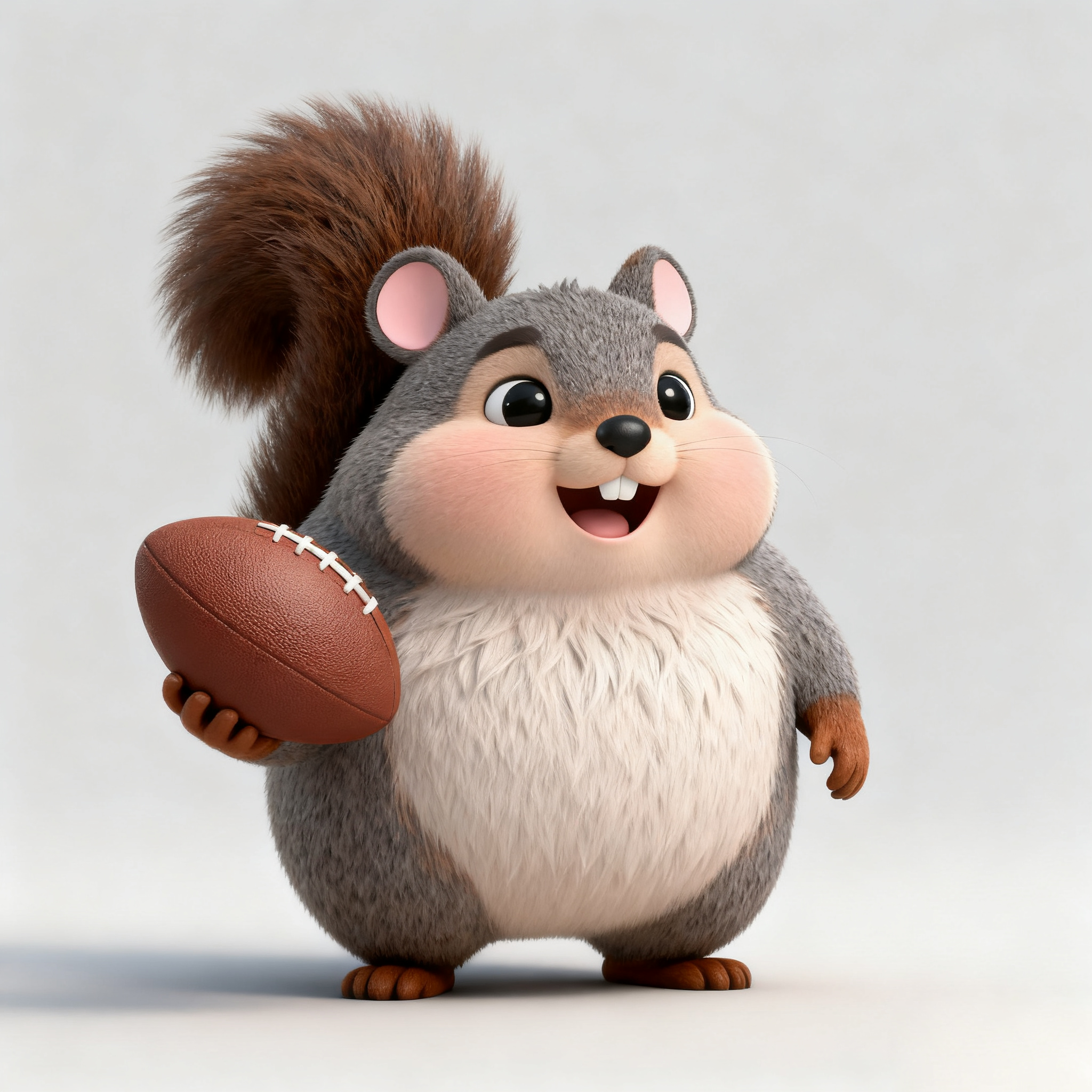 Grey Squirrel Toby Playing Rugby