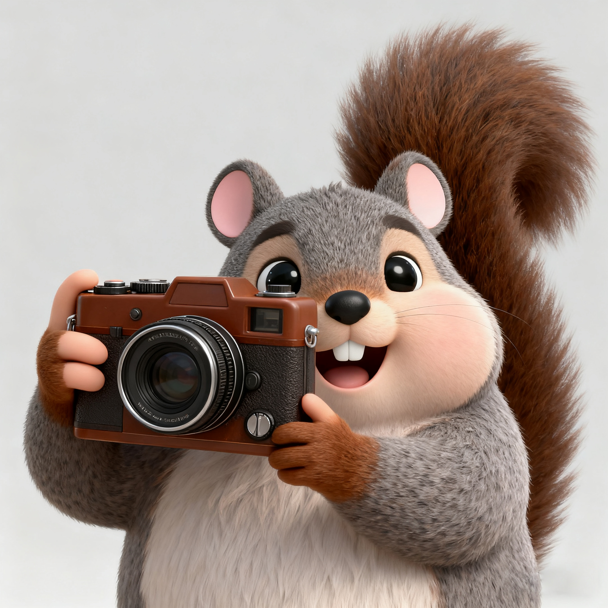 Grey Squirrel Toby Is Taking Photos