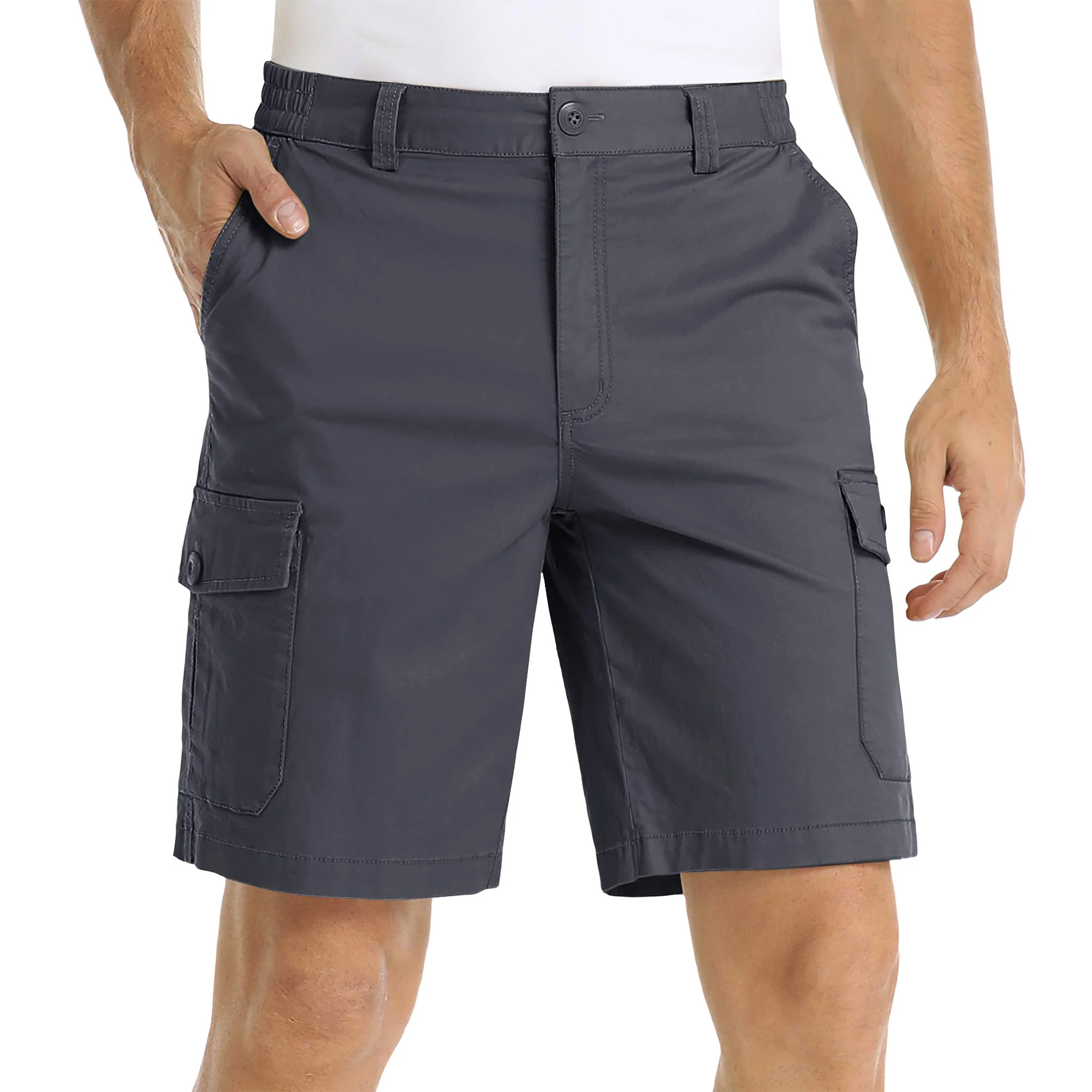 Men's Casual Shorts With Multiple Pockets Adjustable Waistband Breathable And Comfortable