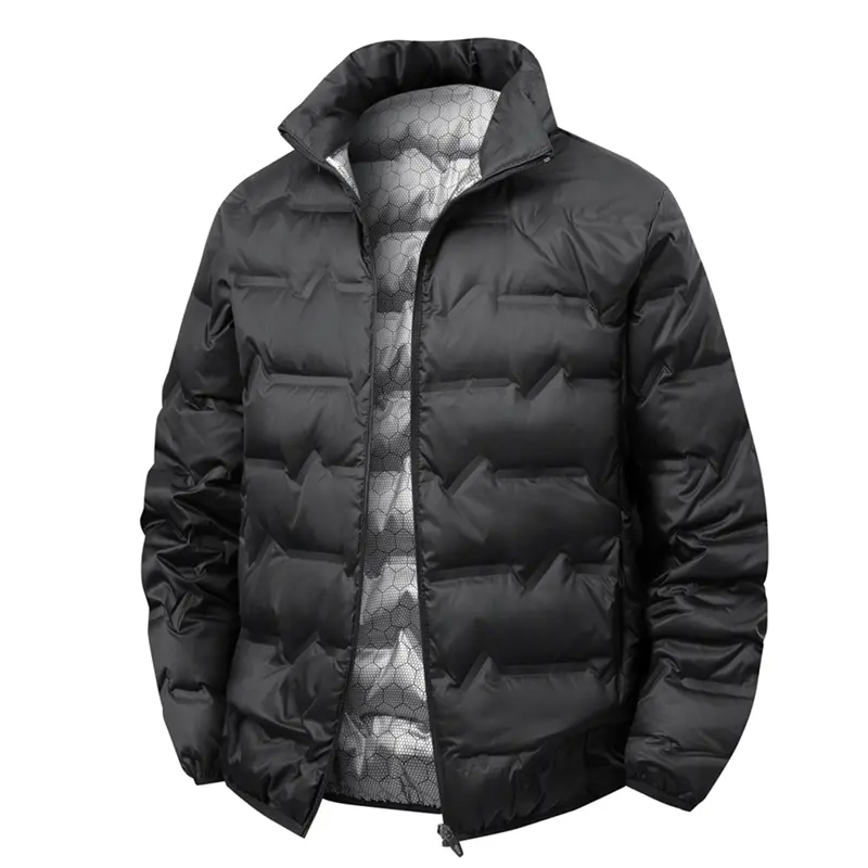 Men Winter White Duck Down Jacket Warm Thick Stand Collar Windproof Puffer Jacket Waterproof Jacket Male