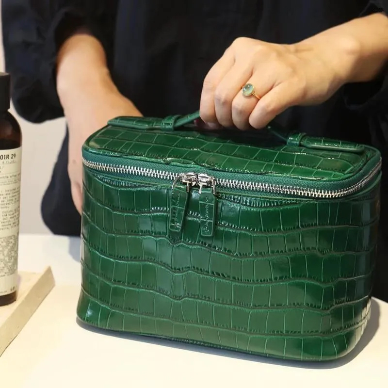 Cosmetic Bags Cowhid...