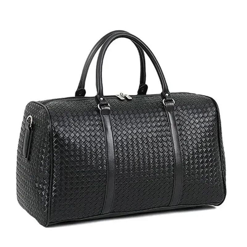 Large Capacity PU Leather Travel Bag Waterproof Tote Lage Multifunctional Duffle Bags Shoulder For Men Drop