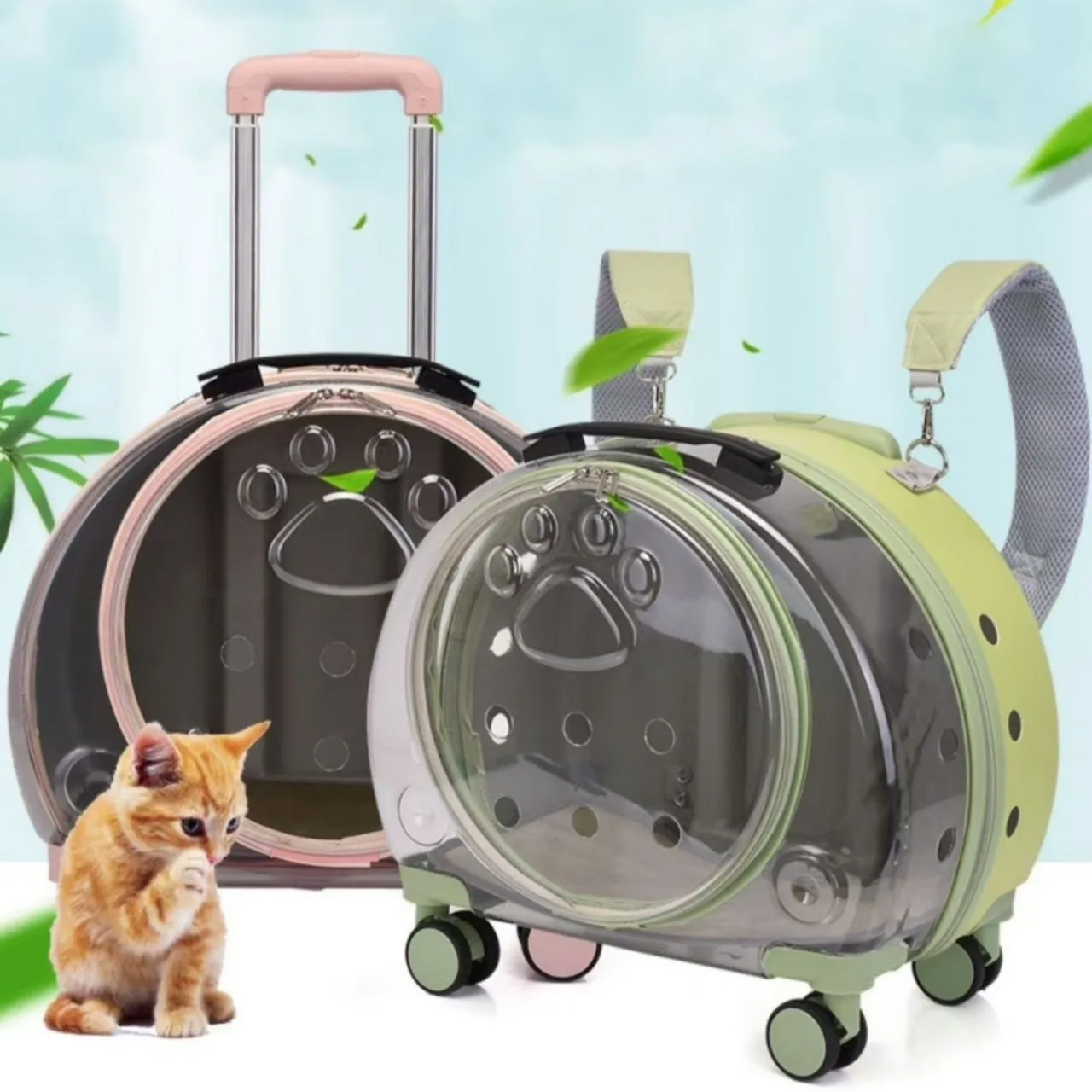 Pet Suitcase Fully T...
