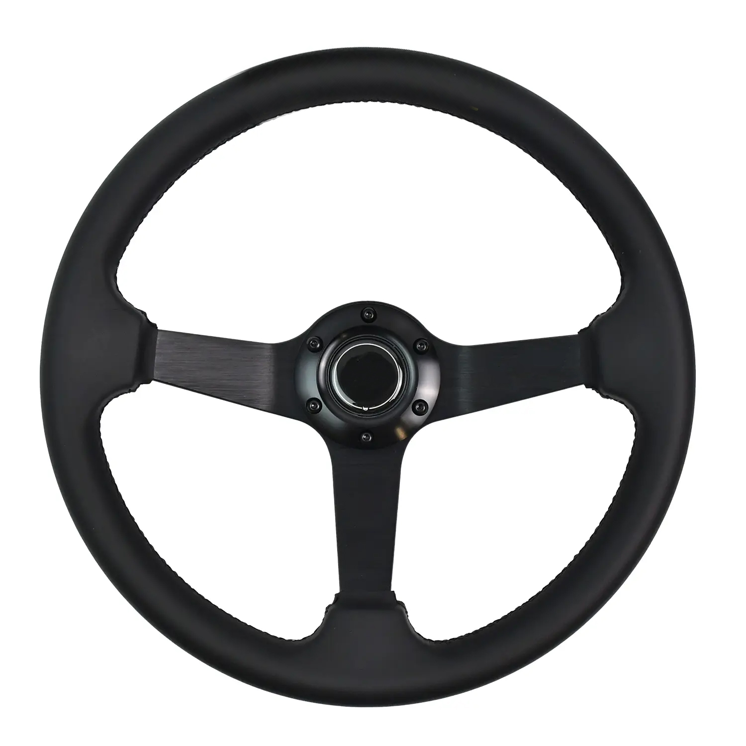 Universal Leather Steering Wheel Racing Sports Style Steering Wheel