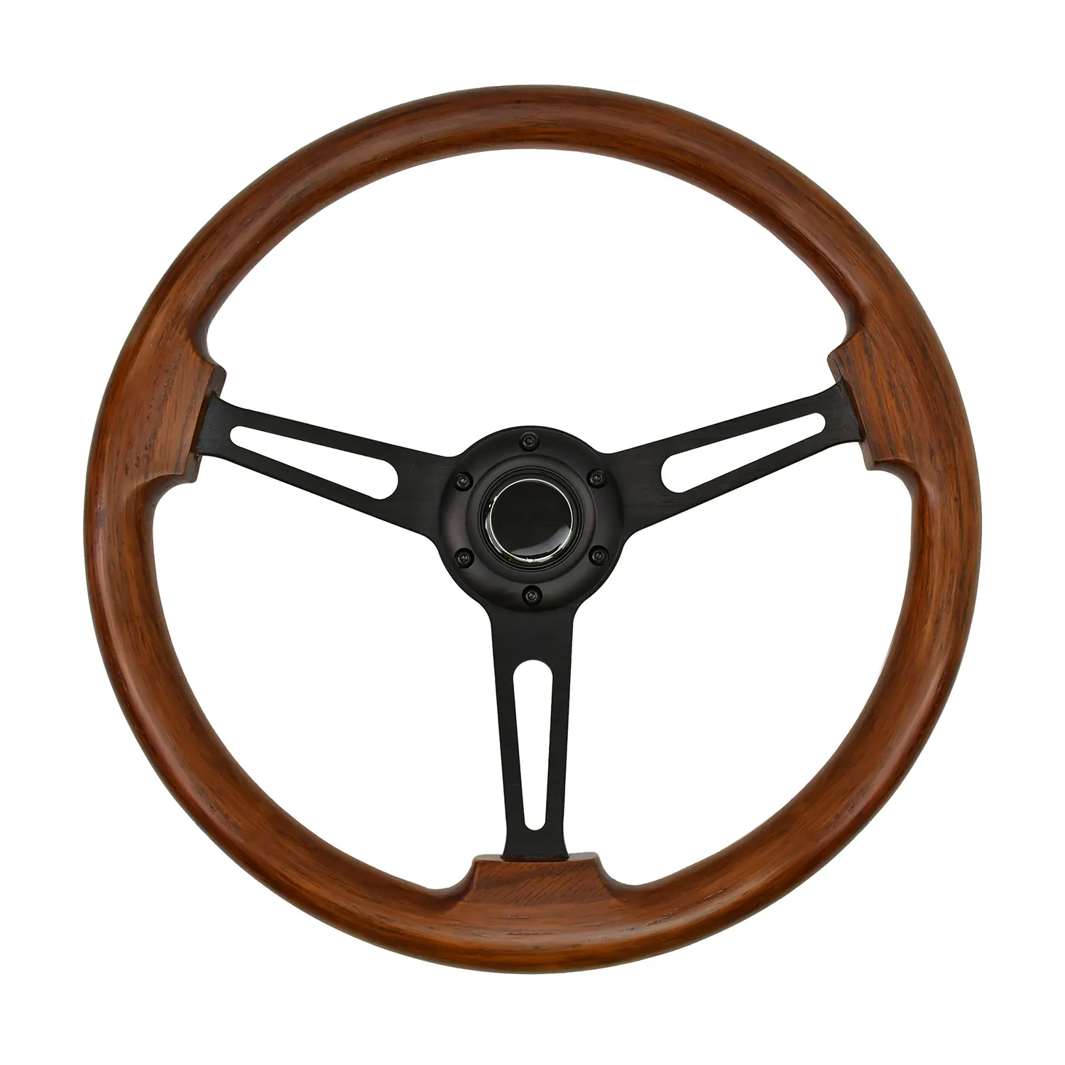 Solid Wood Universal Racing Modified Steering Whee...