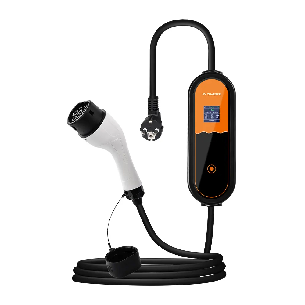 3.5KW Type 2 Portable EV Charger 16A 1 Phase EU Pl...
