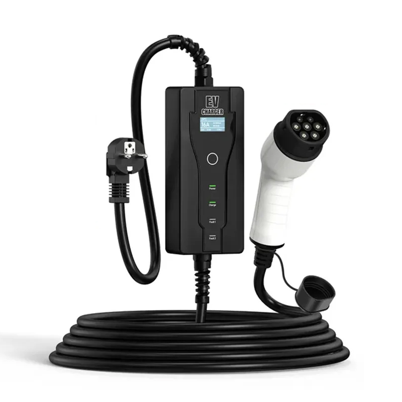 11KW 16A EV Portable Charger Type 2 Electric Car C...