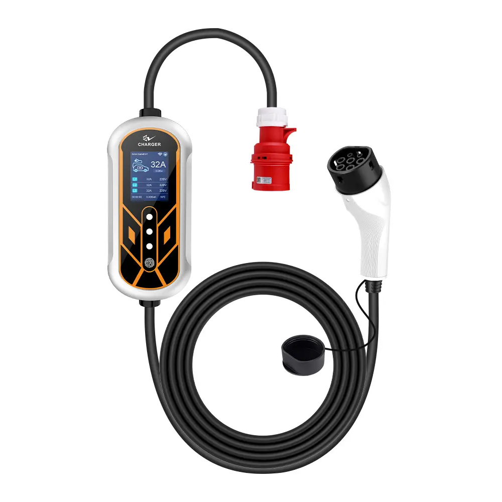 22KW Portable EV Charger Type2 EVSE Charger 32A 3 ...