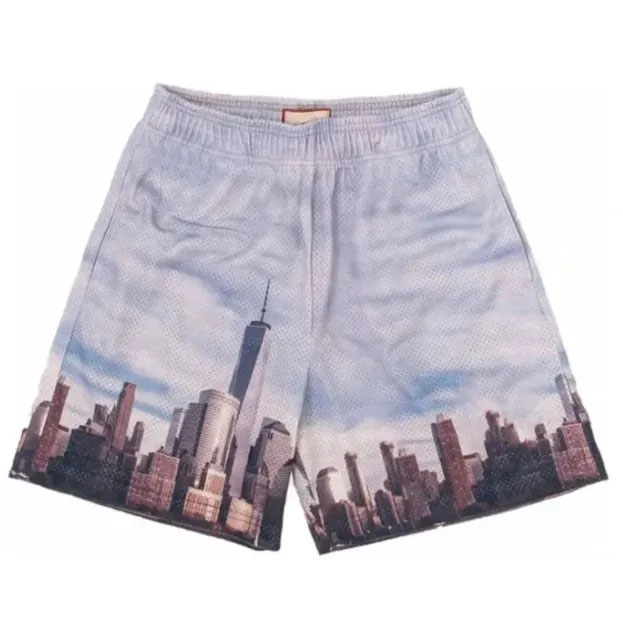 Men Shorts Mesh Swim Shorts Basketball Short Pants Running Cloud Top Fitness Loose Fit Football Sport Quarter Pants