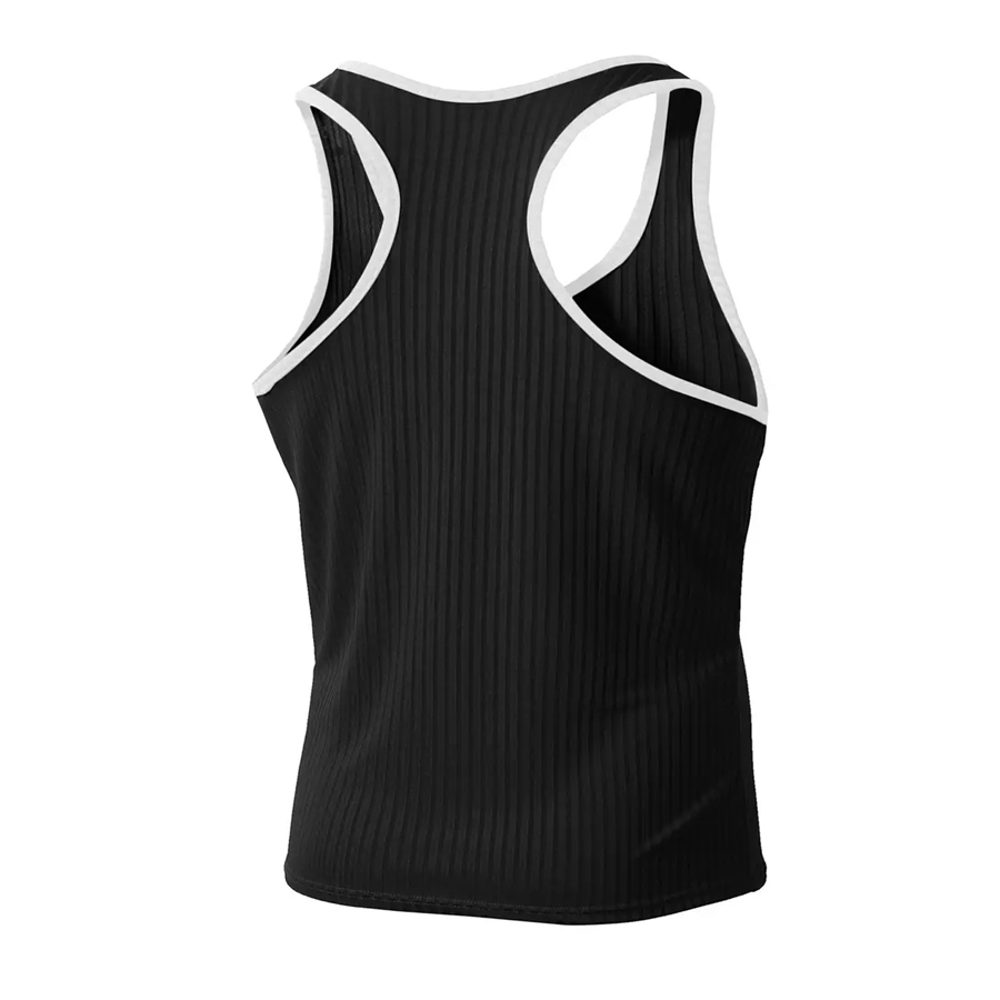Men Sleeveless Muscle Tank Tops With Racerback For Workout Training And Gym Fitness Casual Streetwear Style