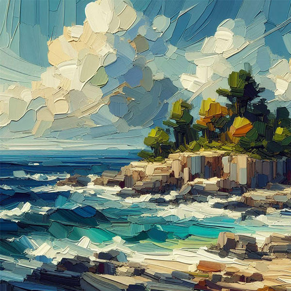 Coastal Rock Island