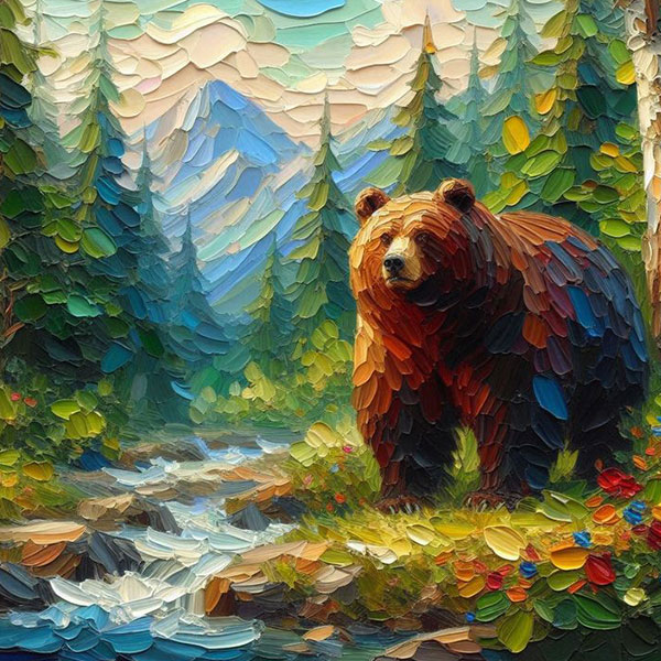 Forest Brown Bear