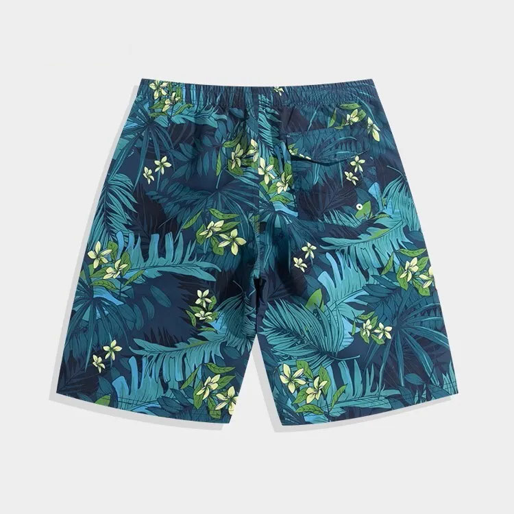 Men's Summer Wear Water-Resistant Loose Quick-Dry Vacation Beach Shorts