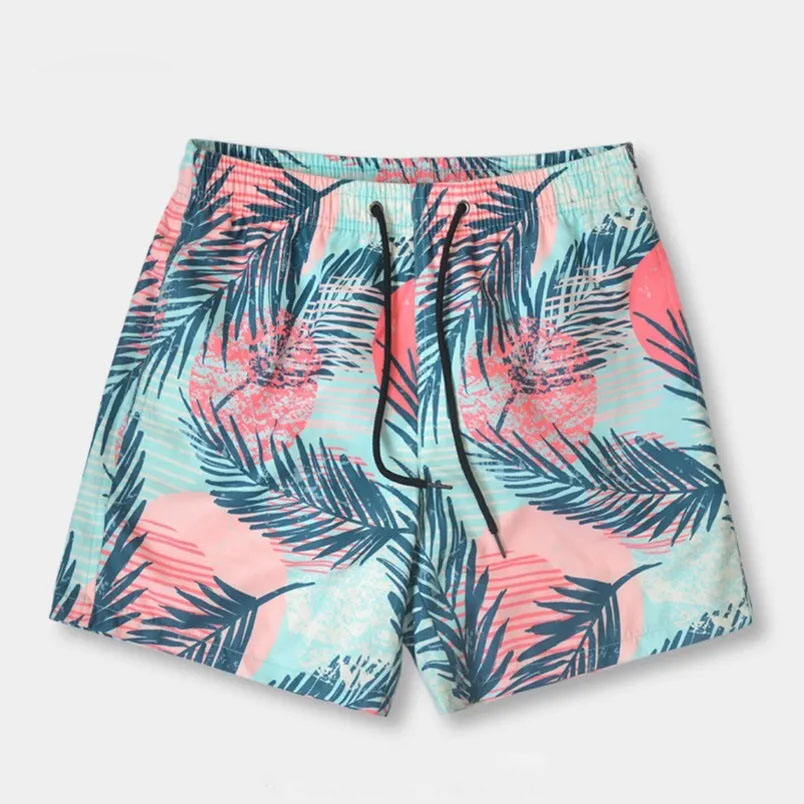 Men's Anti-Embarrassment Printed Fashion Loose Pol...