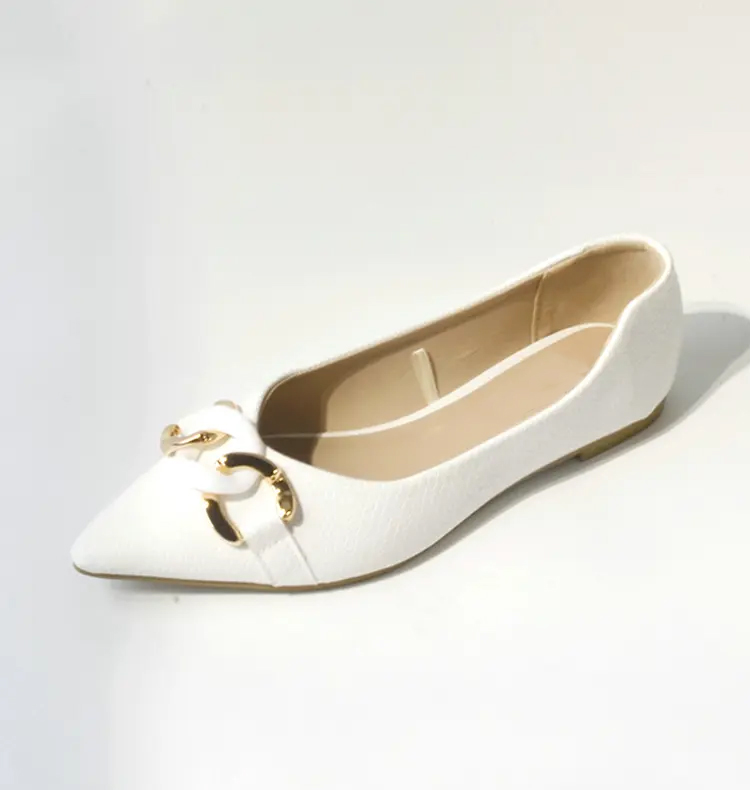 Pointed Spring And Autumn Flat Women's Shoes, Elegant Simple Fashion, Suitable For Business Commuting To Wear