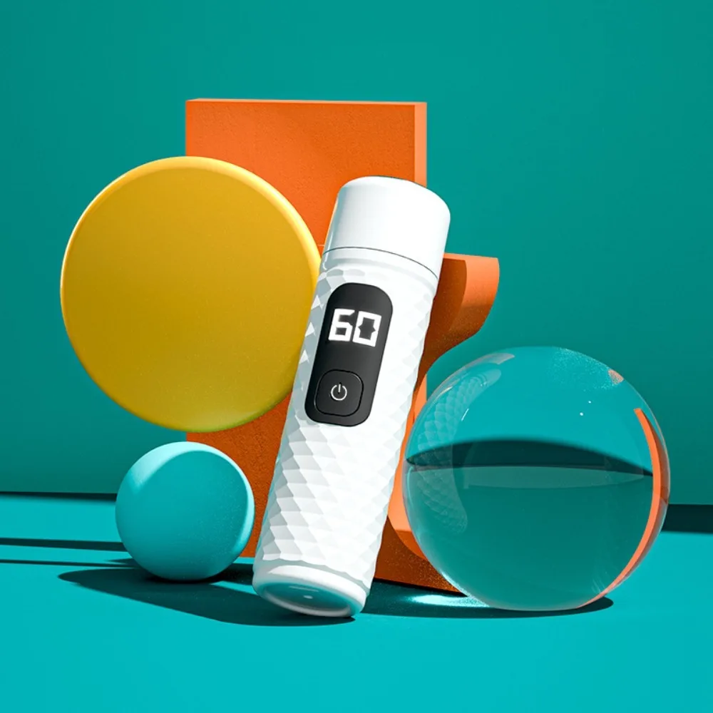 2 in 1 Electric Nose Hair Trimmer Digital Display with Replaceable Head Men's Electric Razor Rechargeable Fast Charging