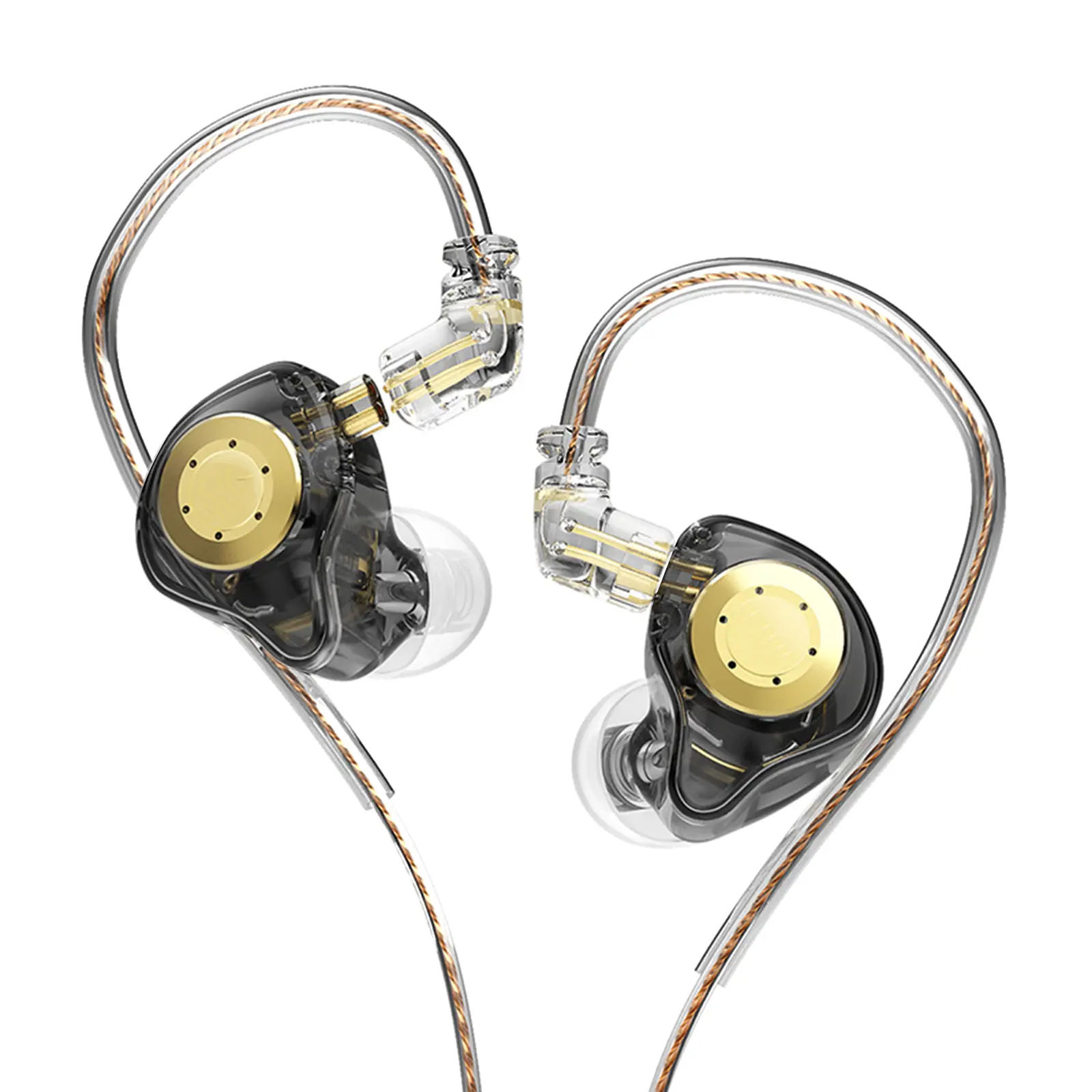 In-Ear Stage Monitor Headphone Dual Magnetic Dynamic Unit Earphone Shock Bass Earbuds Wired Headset