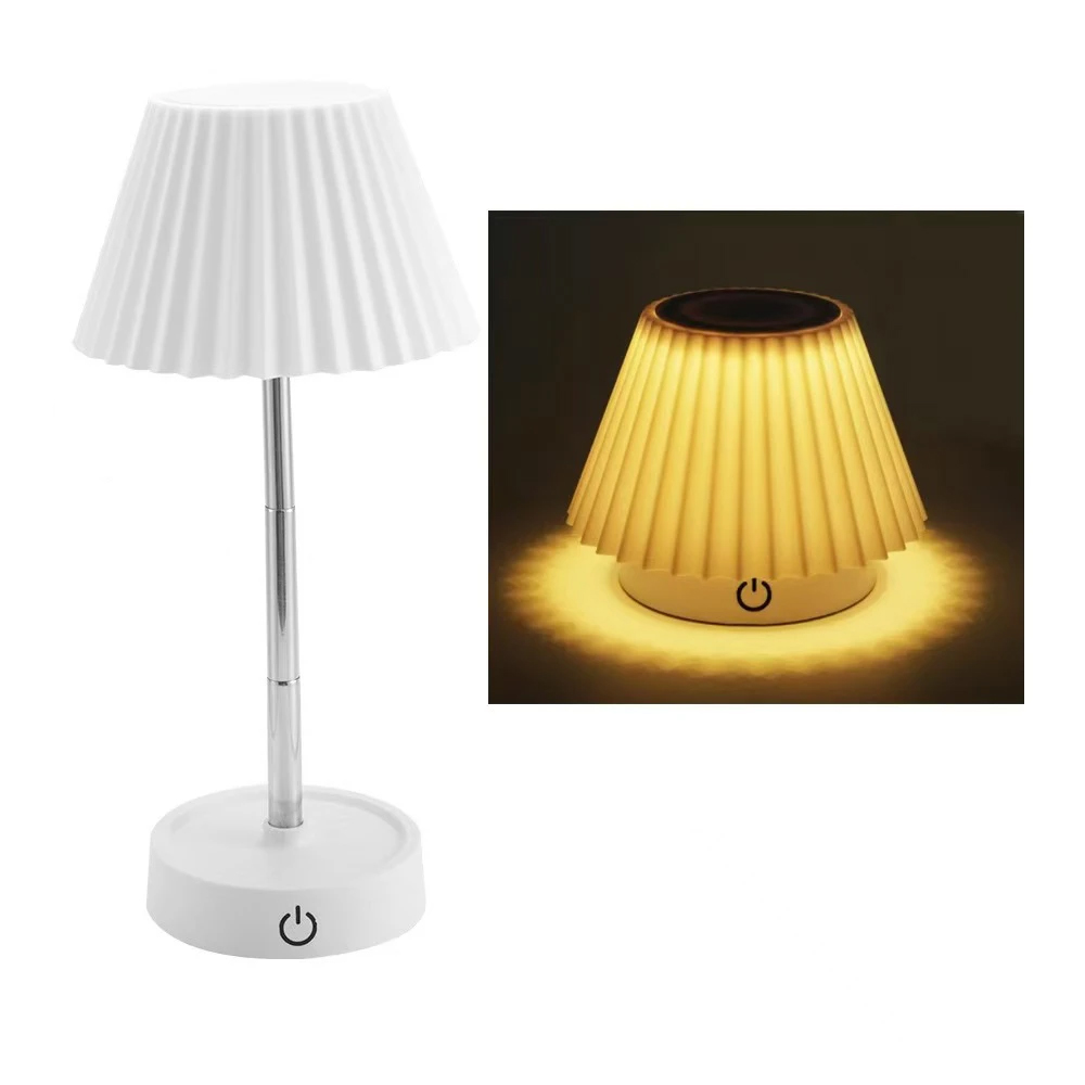 Desk Lamp Eye Protection Rechargeable Retractable Dual-purpose LED Student Dormitory Bedside Reading Desk Lamp