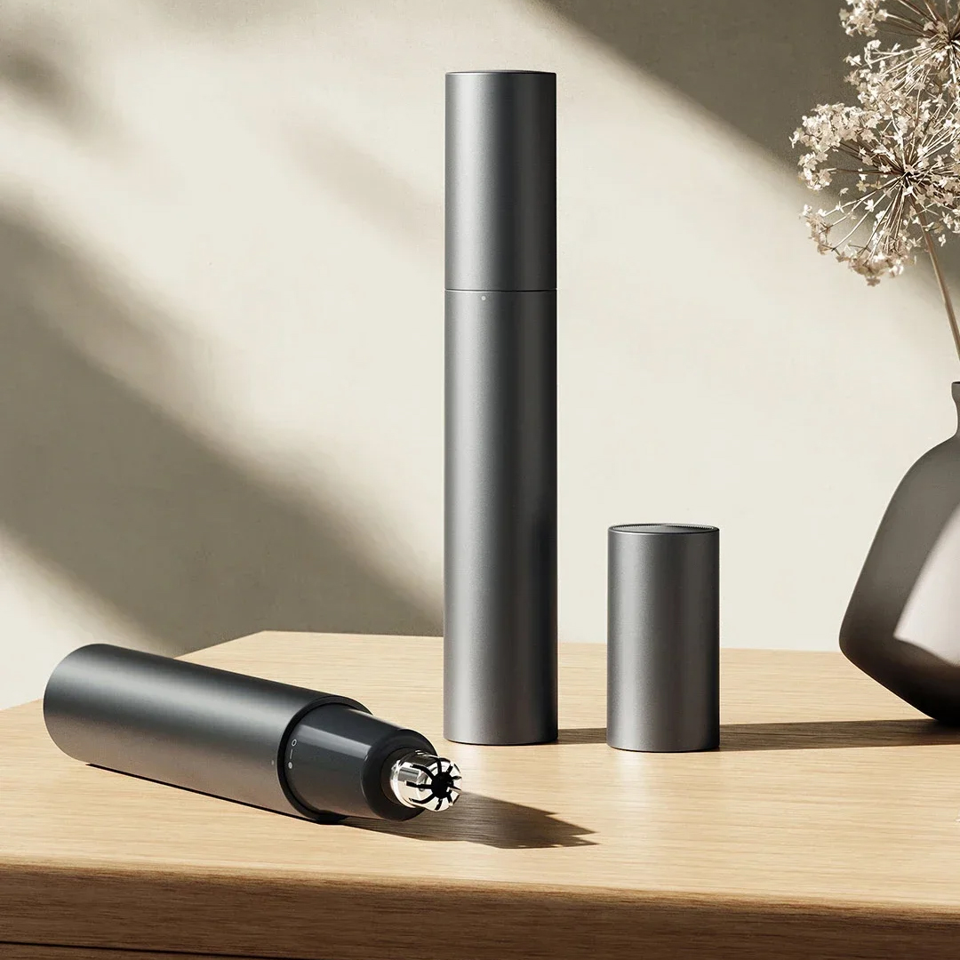 Electric Nose Hair Trimmer Portable Nose Ears Hair Eyebrow Trimmer For Men Rechargeable Painless Clipper