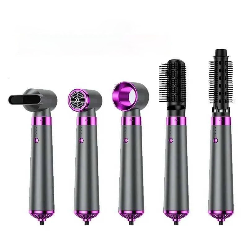 5 In 1 Electric Hair Dryer Hot Air Brush Multifunctional Hair Straightener Negative Ion Curler Blow Dryer Styling Set