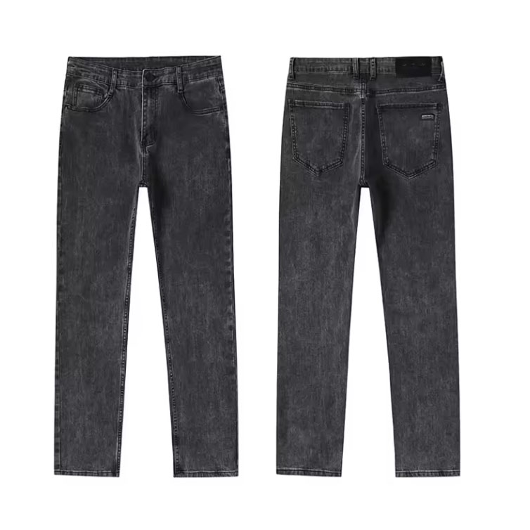 Men Casual Stretch Jeans Male Fashion Classic Business Denim Trousers