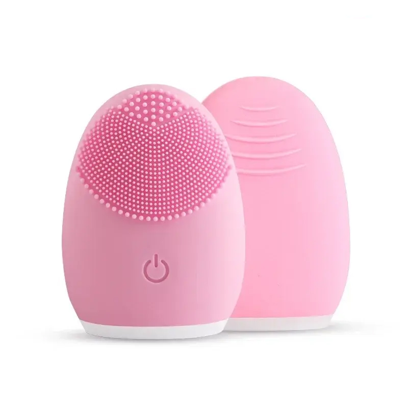 Electric Silicone Facial Cleanser Massager Ultrasonic Vibrator Skincare Massage Tool Beauty Machine Vibration Cleaning Of Pores