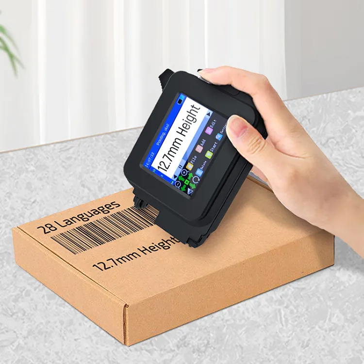 12.7mm Label Printer Handheld Inkjet Printer Bar B...