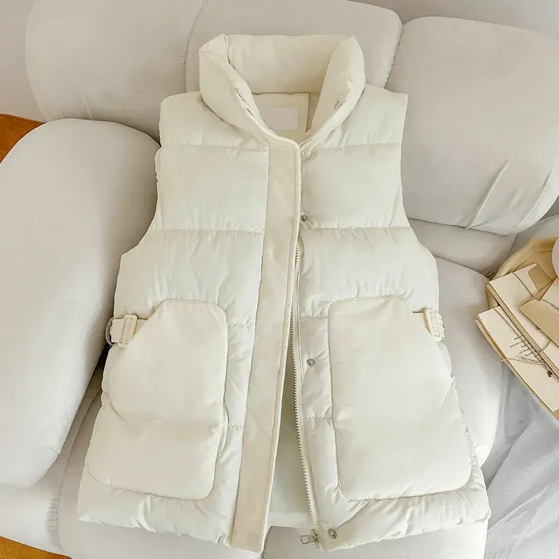 Elegant Women's Sleeveless Vest Cardigan