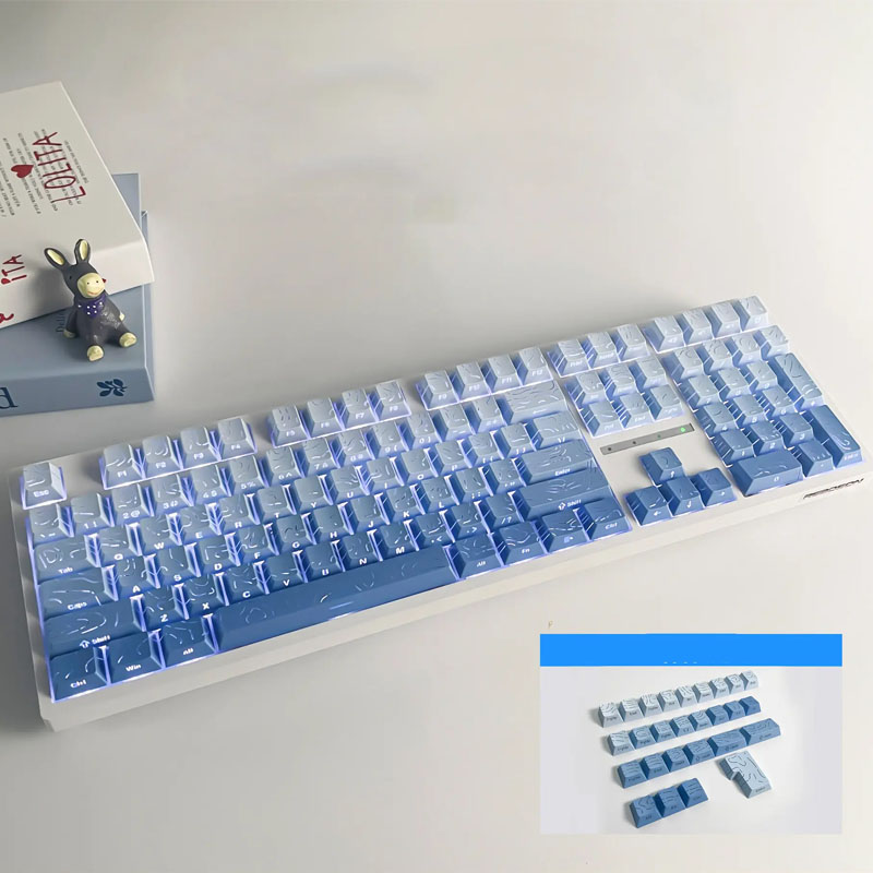 Printed Keycaps On The Side Of The Gaming Keyboard