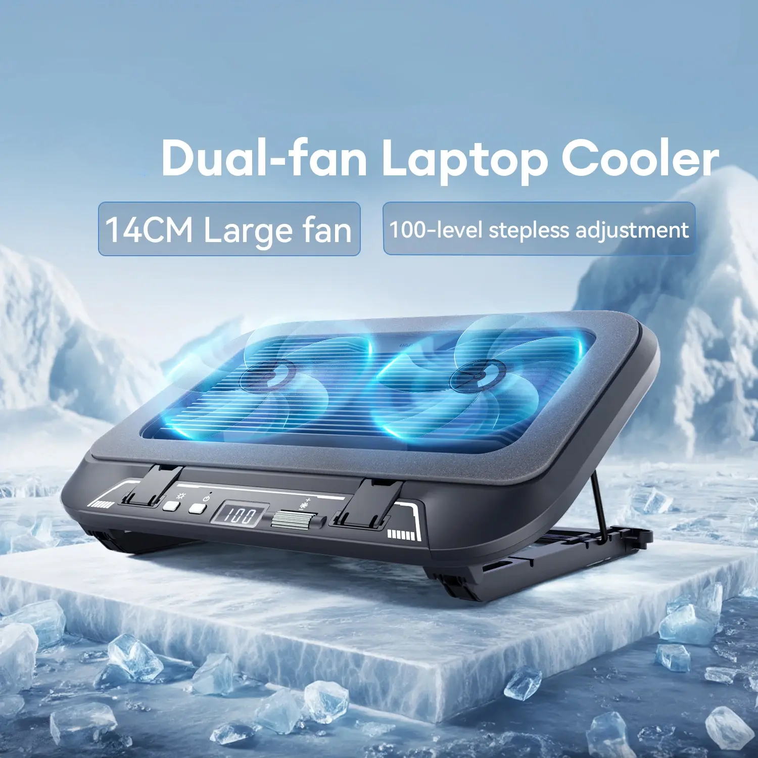 Dual Fans Laptop Cooler 14