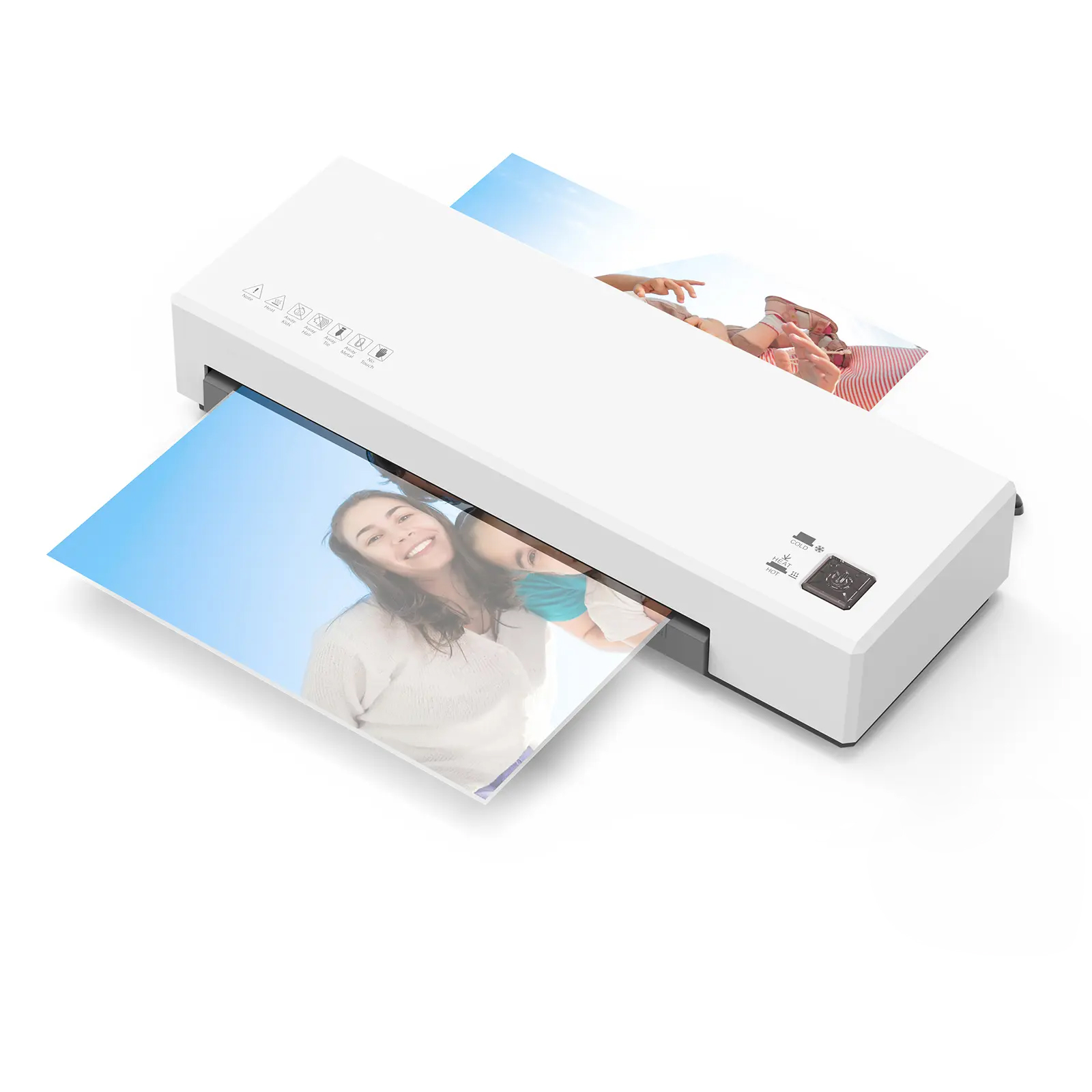 A4 Laminator Machine Hot and Cold Lamination 2 Roller System 9 inches Width Laminator Suitable for A4/A5/A6 Laminating Pouches