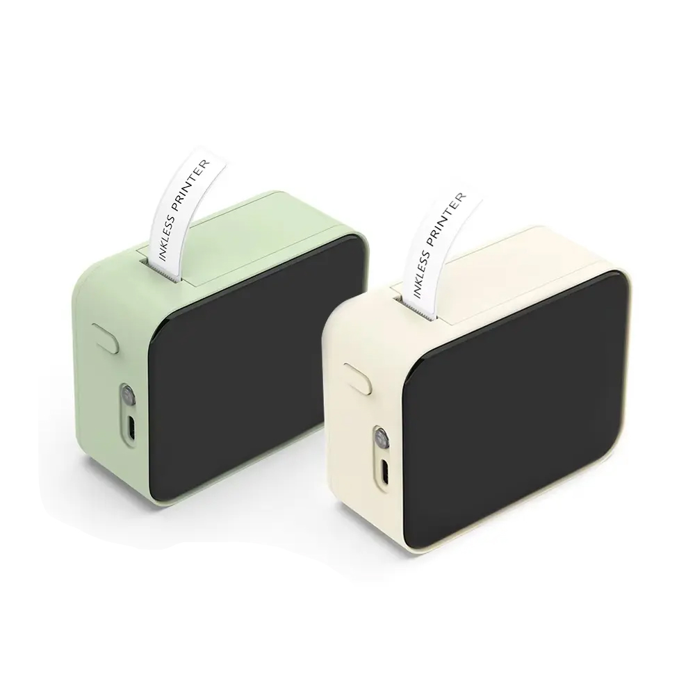 Portable Thermal Printer Mini Label Printer Inkless Bluetooth Adhesive Printing Machine Sticker Labeling Machine