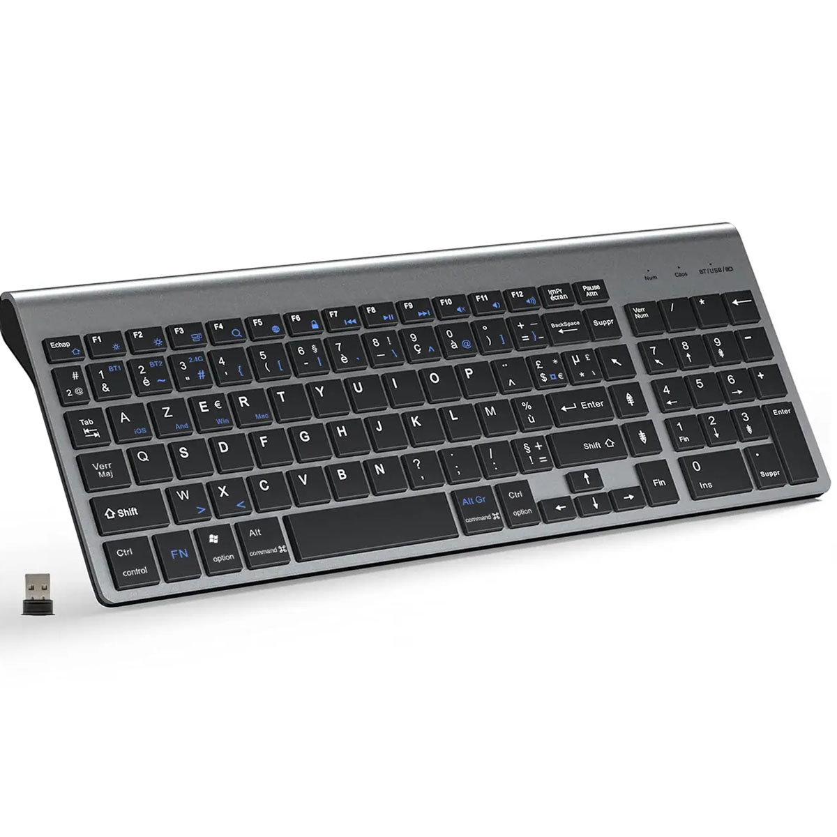 Wireless Layout Keyboard Ultra Slim Dual Mode Three Channel Bluetooth Keyboard