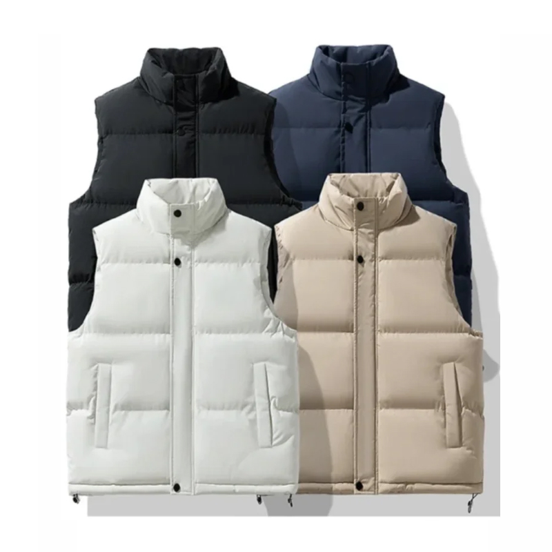 Winter Fashion Men's Jacket Sleeveless Vest Thermal Soft Vests Casual Coats Male Cotton Men's Vest Thicken Waistcoat