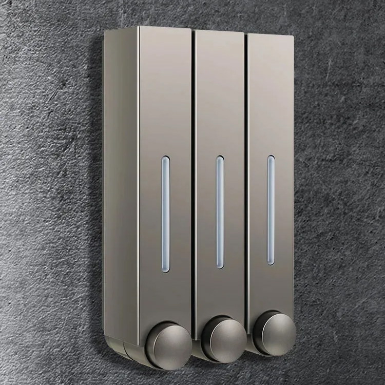 Wall Mounted Soap Dispenser Press The Manually Three Head