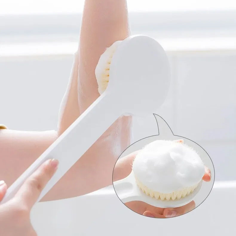 Bath Brush Long Handle Soft Hair Bath Brush Back Rubbing Body Scrubbing Gods Rub