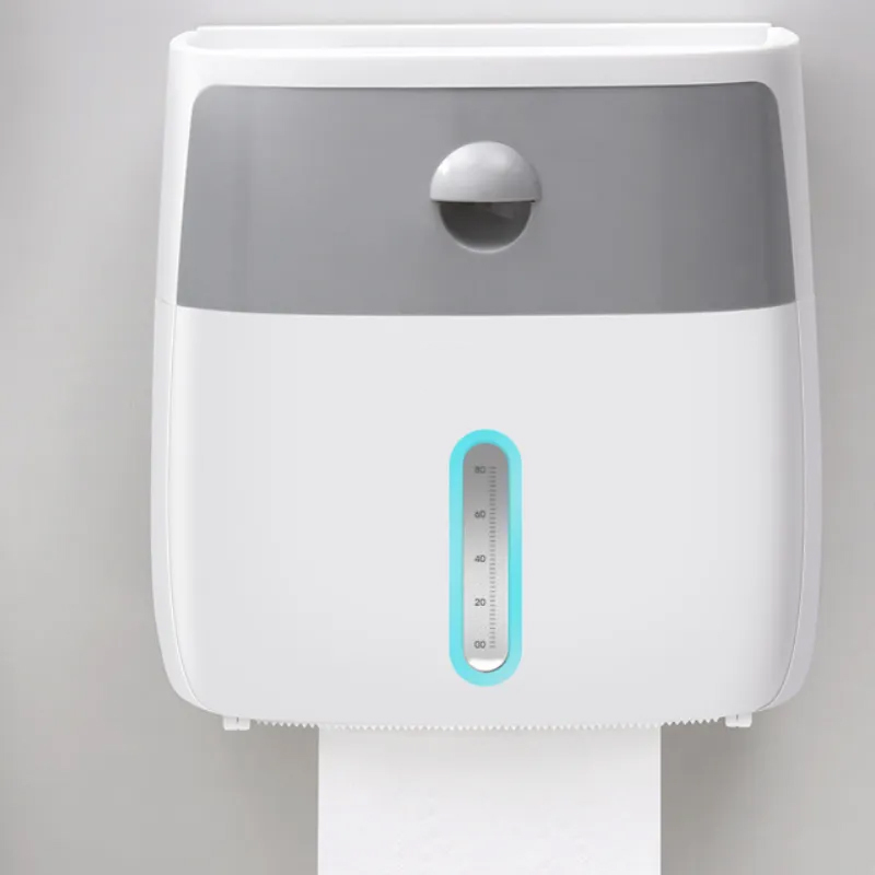 Waterproof Toilet Paper Holder Storage Box With Drawers