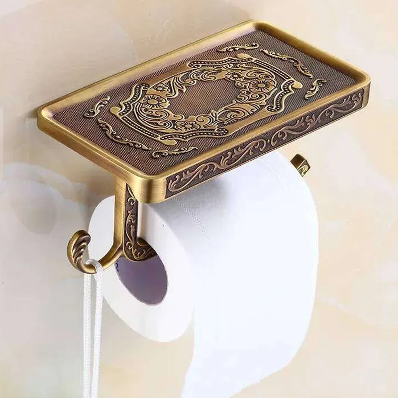 Wall-Mounted Retro Classic Bathroom Toilet Paper Holder