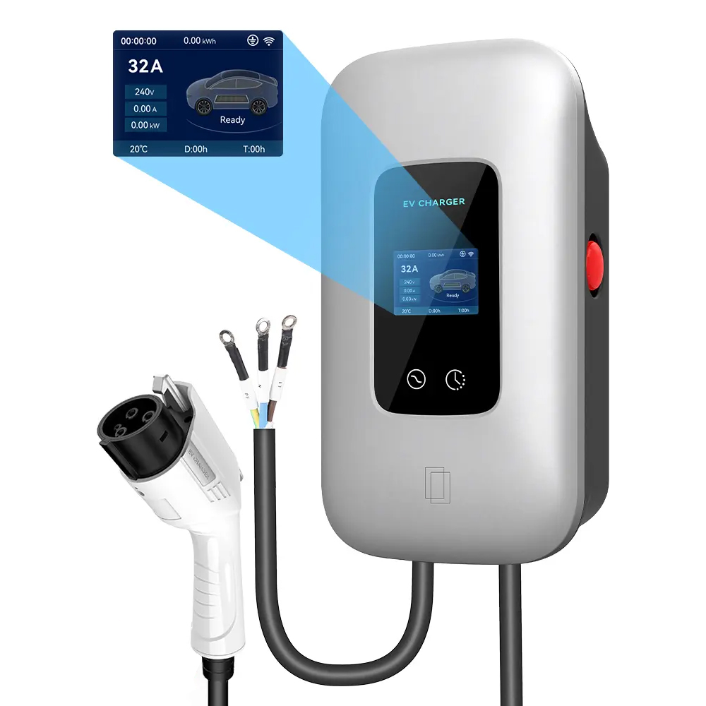 Type 1 EV Charger Station  Wallbox for Electric Ve...