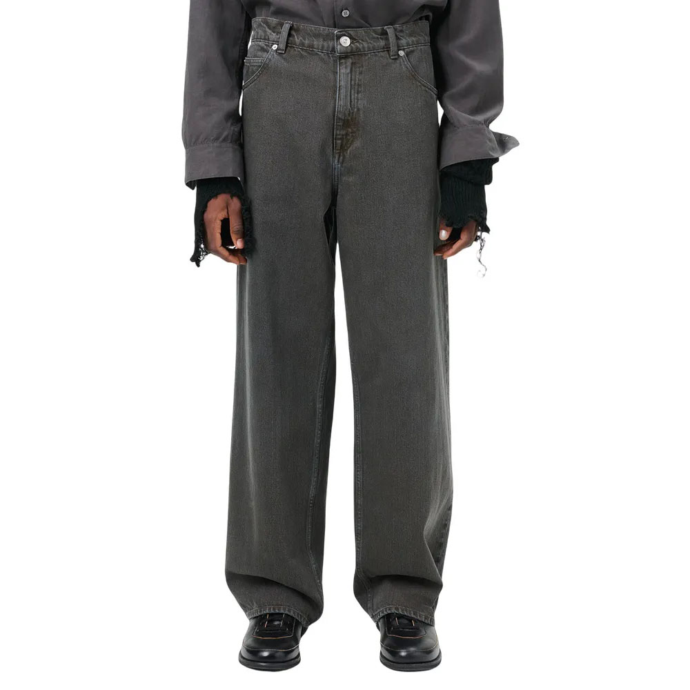 Men Jeans Straight Waist Jeans Casual Loose Pants