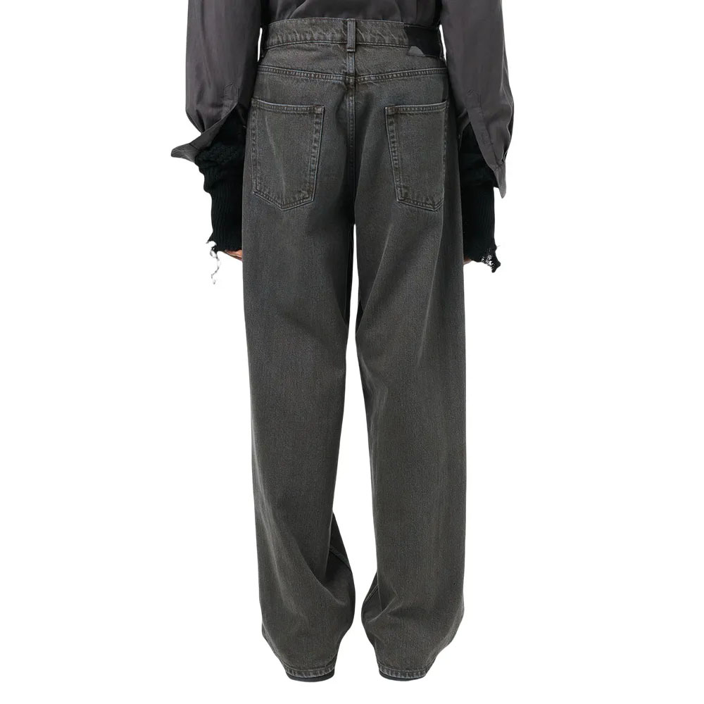 Men Jeans Straight Waist Jeans Casual Loose Pants