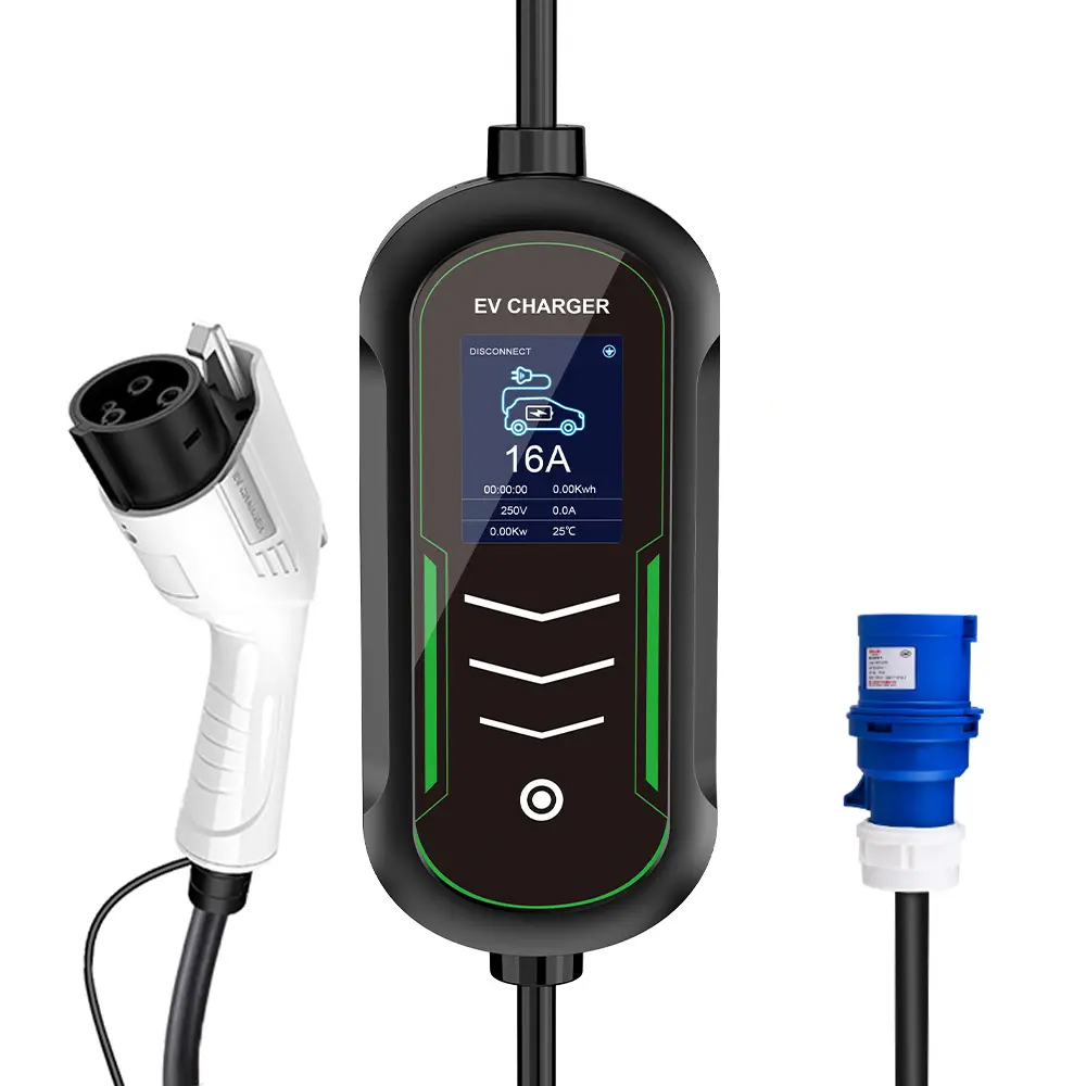 Portable EV Charger 220V 7KW J1772 Type1 Charger 3...