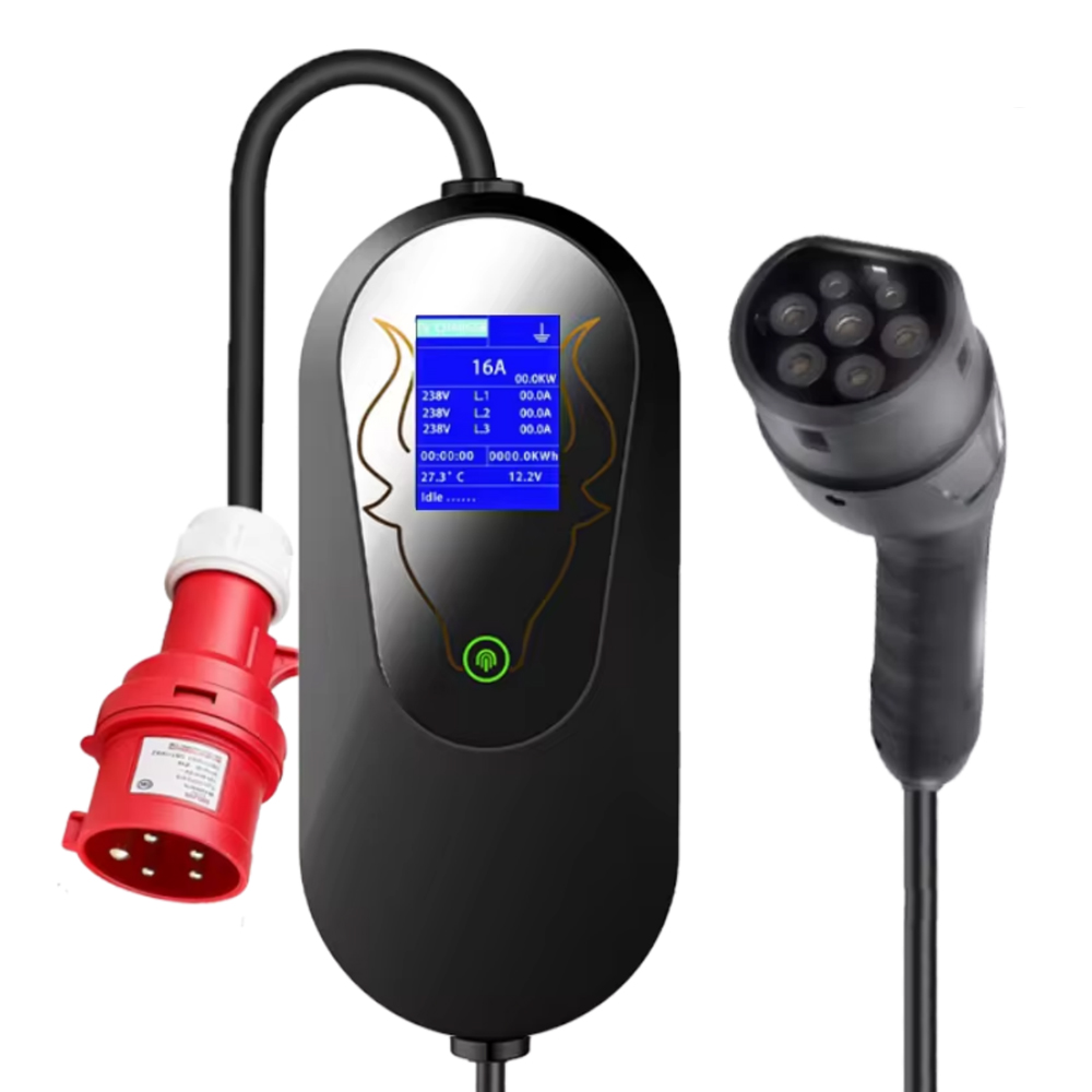 Type 2 Portable EV Charger 11KW 16A 3 Phase Portab...