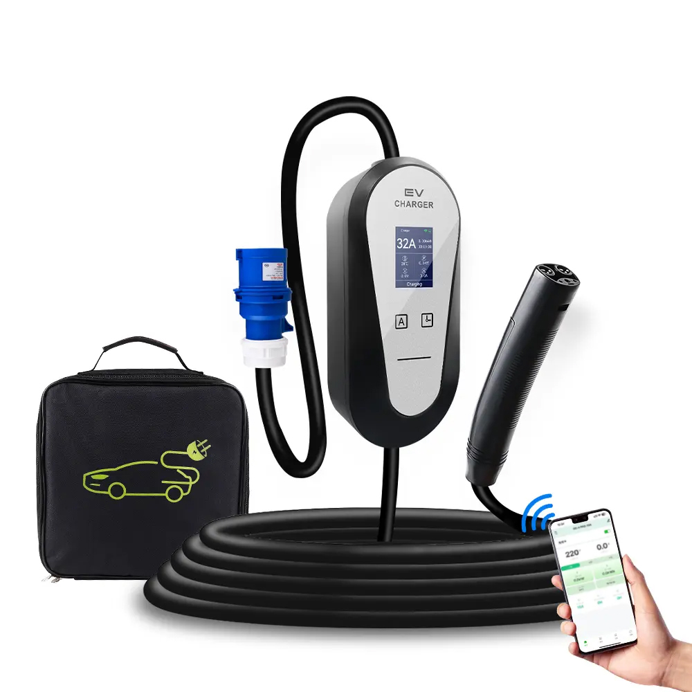 Portable EV Charger For Tesla EVSE Charging Box El...