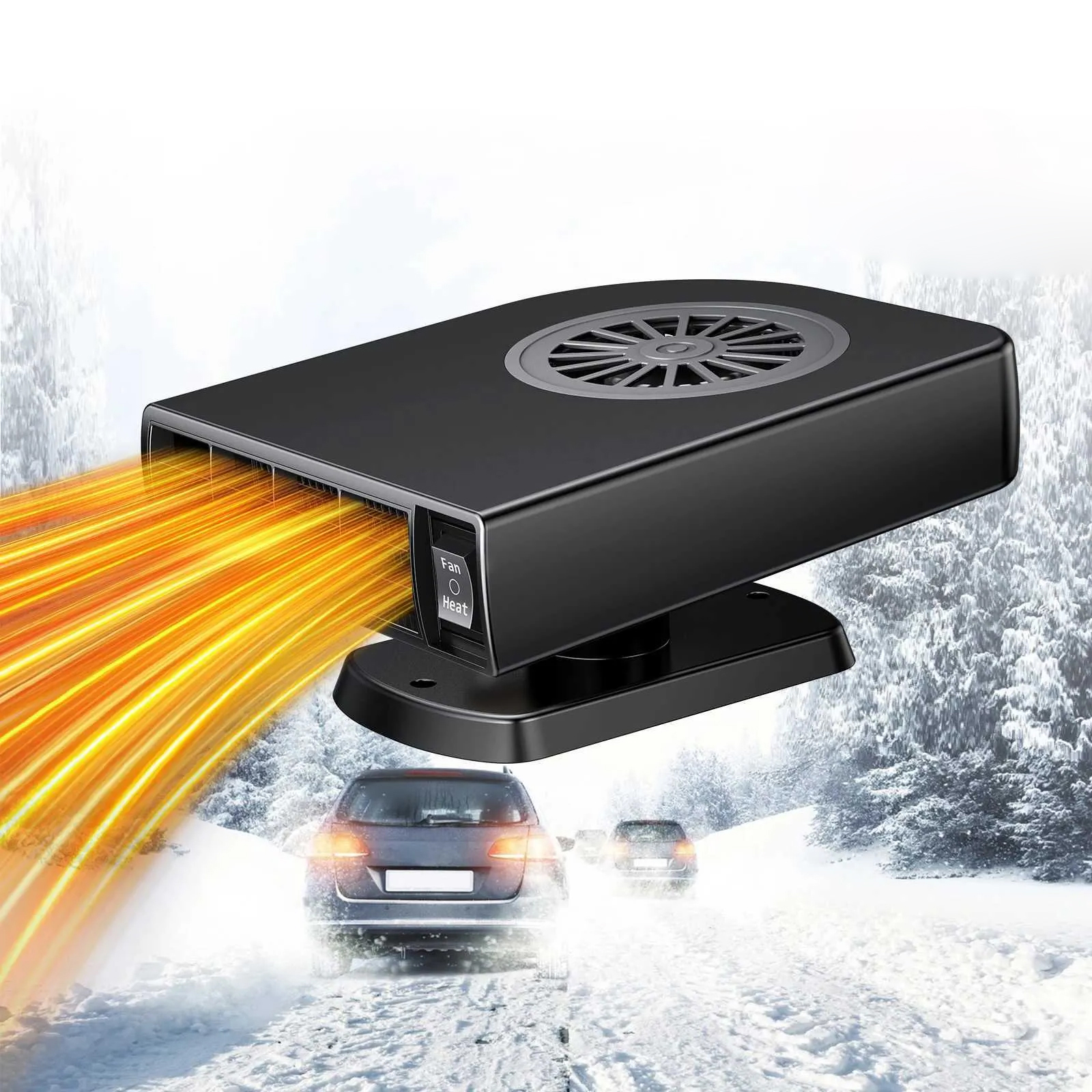 Portable Car Heater Windshield Defrost Defogger 2-...