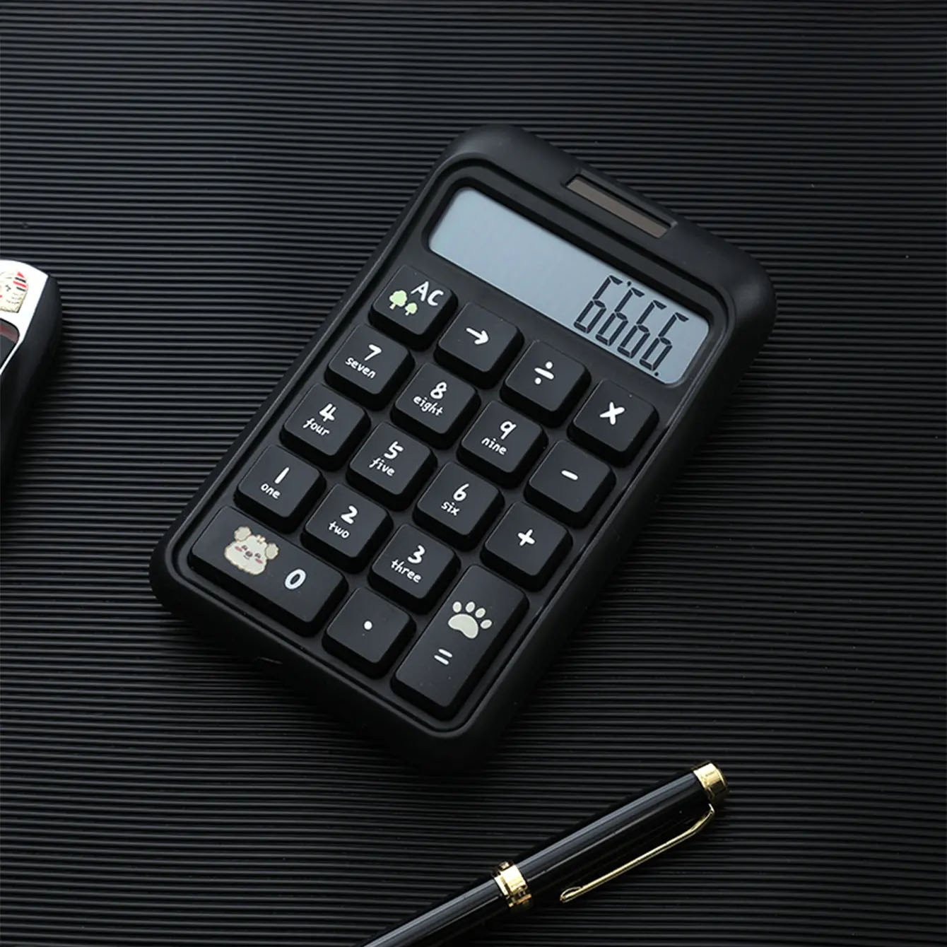 Dual-Power Large Screen Display Mechanical Keyboard Rebound Comfortable Calculator