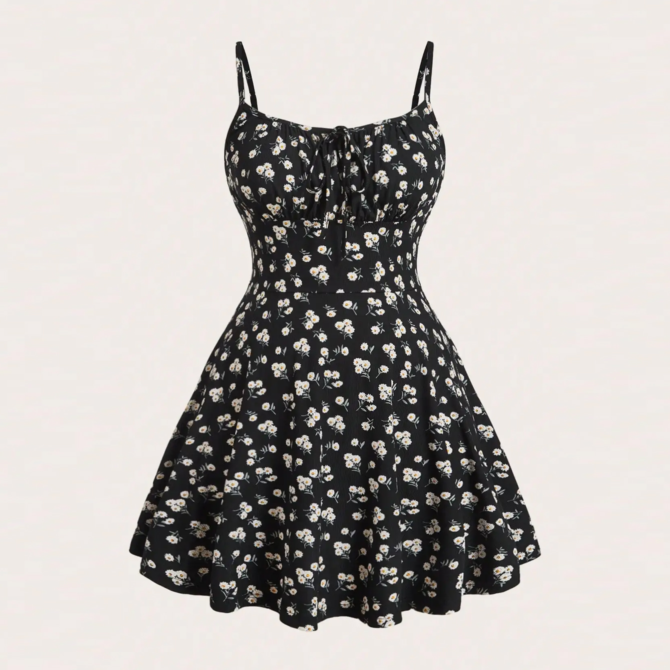 Fashion Floral Elegant Sleeveless Slim Strap Camisole Dress