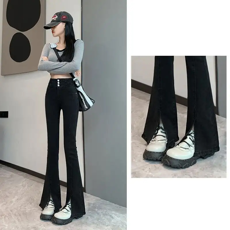 High Waist Denim Jeans Women's Bell Bottoms