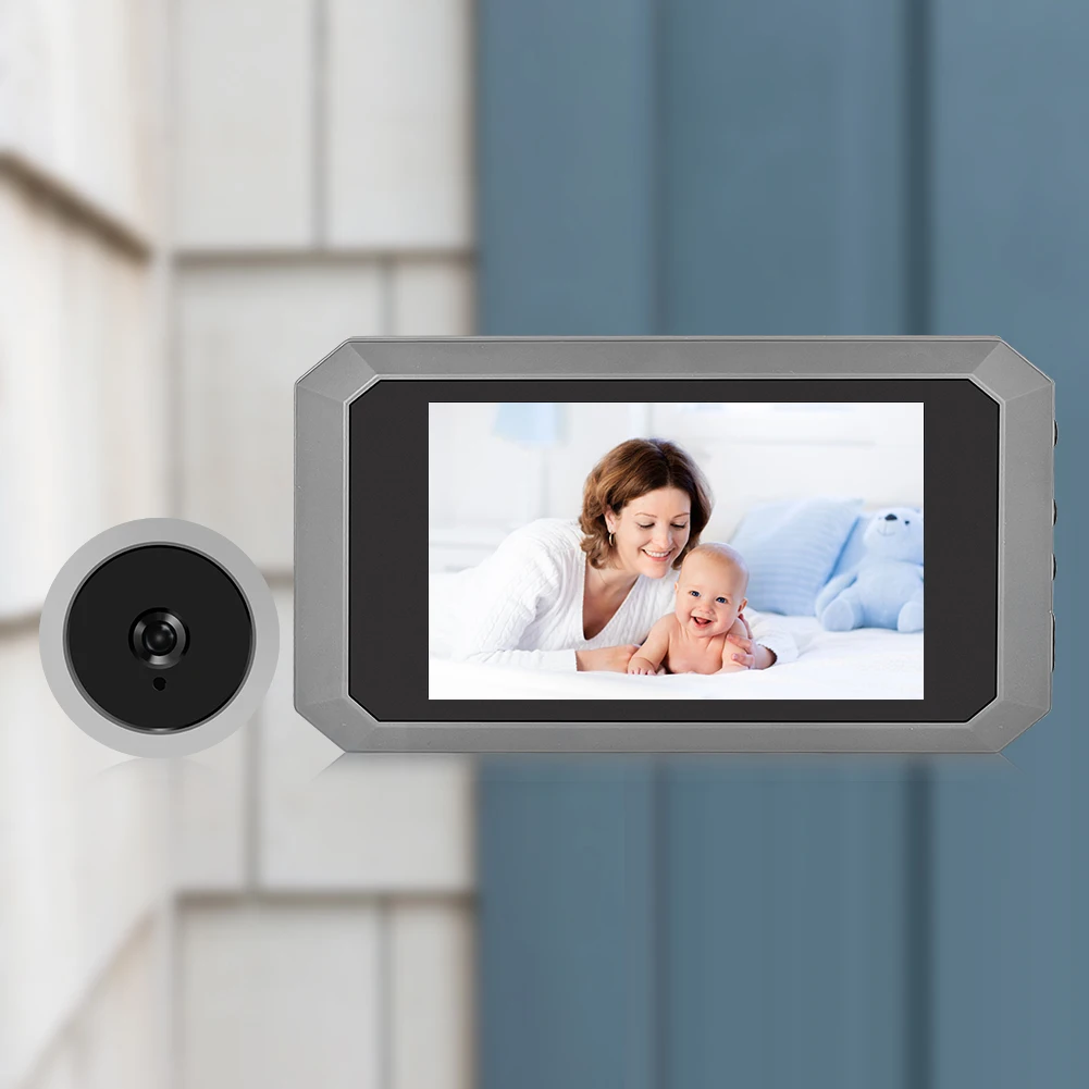 High-Definition Infrared Night Vision Peephole Doorbell Camera for Smart Home Security