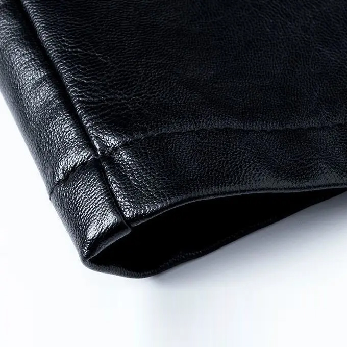 Women's PU Leather Mid-Length High-Waisted Hip-Hugging Long Skirt